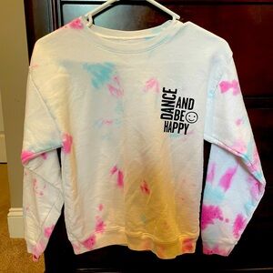 Kids Tie-Dye Sweatshirt - White, Pink, Blue